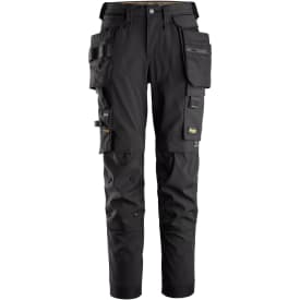 Snickers AllroundWork dame håndværkerbukser 6775 full stretch, Black, 88