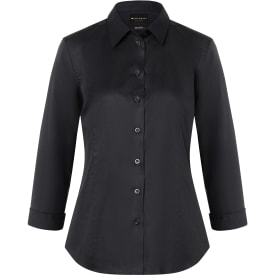 Karlowsky 3/4 ærmet dameskjorte, Black, S