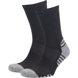 Westborn 2-pak arbejdsstrømper med uld, Black/Grey, 43-46
