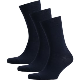 Westborn Basic 3-pak strømper med uld, Navy, ONESIZE