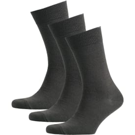 Westborn Basic 3-pak strømper med uld, Grey, ONESIZE