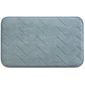 Hefe Mousse baderomsmatte, 50x80 cm, blå