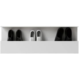 Nichba Shoe Box skohylle, 100 cm, hvit