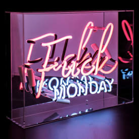 Locomocean Fuck Monday neonskylt