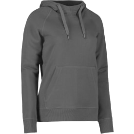 ID Core dame hoodie, sølvgrå, str. 3XL