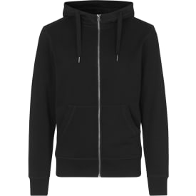 ID Core hættetrøje med lynlås, Sort, 4XL