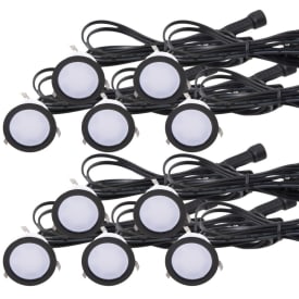 Light By Juhl Cosmos infälld spot, svart, 10-pack
