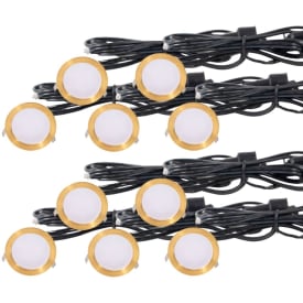 Infälld spotlight Cosmos mässing 10-pack