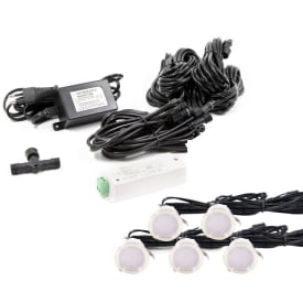 Light By Juhl Cosmos infälld spotlight, Zigbee, rostfritt stål, 5-pack