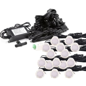 Light By Juhl Cosmos markbelysning, Zigbee, rostfritt stål, 15-pack