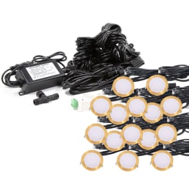 Light By Juhl Cosmos ingjutbar spotlight, Zigbee, mässing, 15-pack