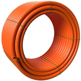 100 meter Evopipes 50 mm SDR17,6 PE-kabelrør, glat/glat, 100 m, orange