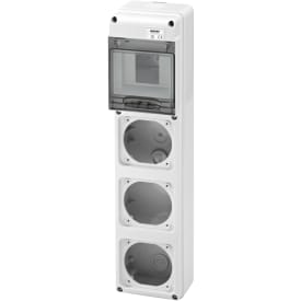Gewiss CEE gruppetavle, 3 flanger, 5 DIN-moduler