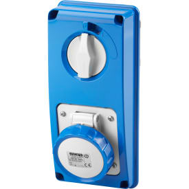 CEE Stikkontakt til indbygning 3P 16A 230V 6H SBF blå IP67