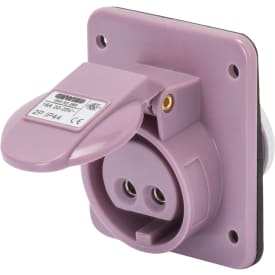 CEE Indbygnings udtag 10° 3P 16A 24V lilla IP44
