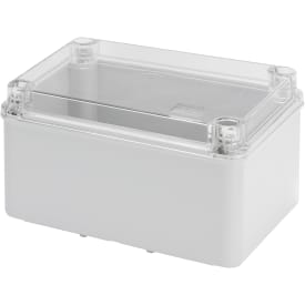 Montagekasse 190x140x110 mm, med transparent låg
