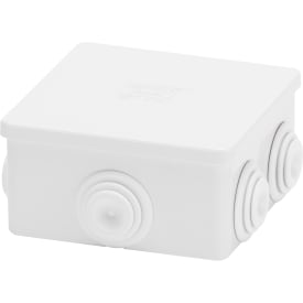 Forgreningsdåse med nipler, 80x80x40, IP44 grå