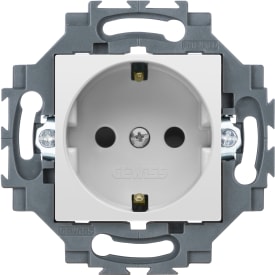 10 stk Dahlia Stikkontakt Schuko Tysk standard 2P+J 16A, hvid