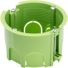 5 stk Forfradåse grøn Ø65 H45 mm til pladevæg