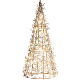 Sirius metal juletræ med lys, 30 cm