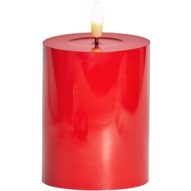 Sirius Sille LED blockljus, batteri, röd, H10 cm