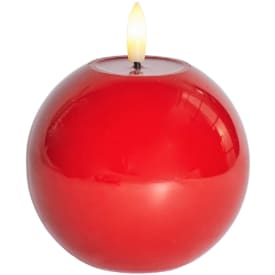 Sirius Sille runde LED blokklys, batteri, rød