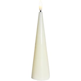 Sirius Sille kjegle LED kubbelys, batteri, off-white, H17 cm