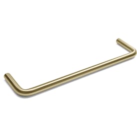 D Line håndklædestang, 30 cm, børstet messing