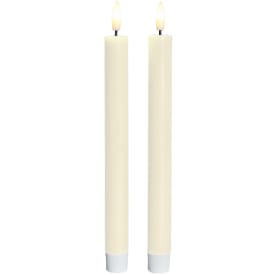 Sirius Sille LED krone lys lakeret elfenben 2 stk, Ø2 x h20