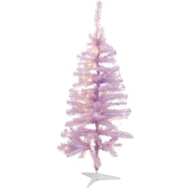 Sirius Happy plastgran med belysning, lila, 120 cm
