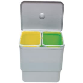 Intra Sesamo 2 källsortering, 16 liter, grå/grön/gul