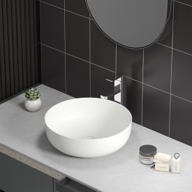 Bathlife Klenod toppmont servant, Ø40,6 cm, hvit matt