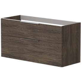 Korsbakken BIG servantskap, med 2 skuffer, soft-close, 121x45,5 cm, brun eik