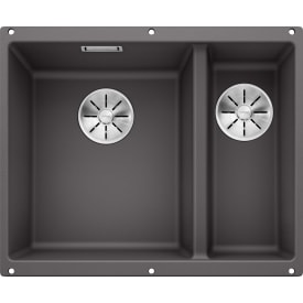 Blanco Subline 340/160-U køkkenvask, 55,5x46 cm, grå