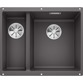 Blanco Subline 340/160-U kjøkkenvask, 55,5x46 cm, grå