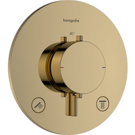 Hansgrohe Ecostat Comfort S dusjbatteri, gull