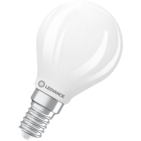 Ledvance E14 klotlampa, 2700K, 3,4W