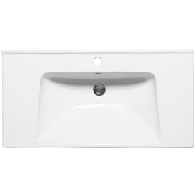 Hafa On møbelservant, med overløp, 91x46,5 cm, Hvit