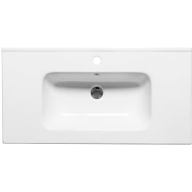 Hafa On møbelservant, med overløp, 91x46,5 cm, Hvit