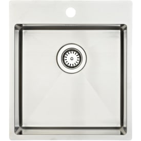 Lavabo Kubus 440 Soft diskbänk, 44x50 cm, rostfritt stål