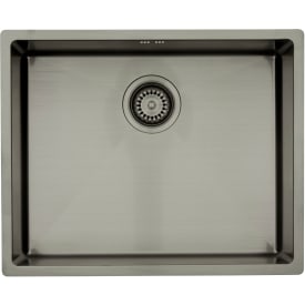 Lavabo Kubus 500 Soft kjøkkenvask, 54x44 cm, sort krom