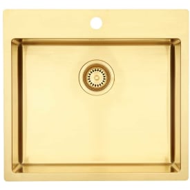 Lavabo Kubus 540 Soft køkkenvask, 54x50 cm, messing