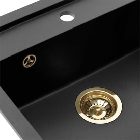 Lavabo Jupiter 60 køkkenvask 55,6 cm med messing kurveventil