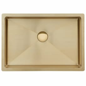 Lavabo Low håndvask, 49x34 cm, børstet messing