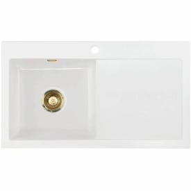 Mera 90 køkkenvask, 110x64 cm, hvid