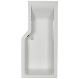 Strømberg Urban Edge badekar med carronite, højre, 1575 x 700 mm