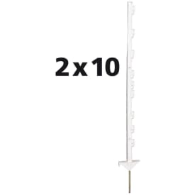 Duopack Vario plaststolpe 1M vit (2x10)