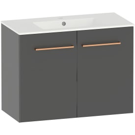 Kriss Skandi underskap m. dører, 80x39 cm, antrasitt