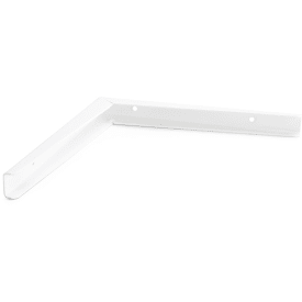 Hylleknekt U-profil, 300x300 mm, hvit