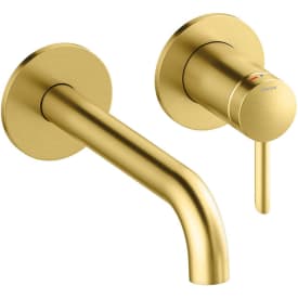 Damixa Iris håndvaskarmatur, børstet messing